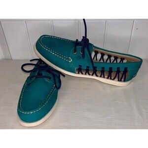Sperry Top Sider‎ Haven Women's Boat Shoes Size 8.5 Aqua Green
